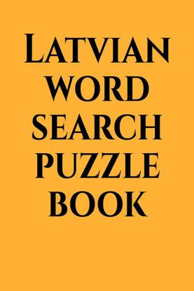 Latvian word search puzzle book