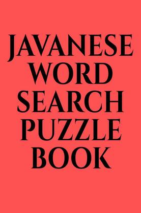 JAVANESE WORD SEARCH PUZZLE BOOK