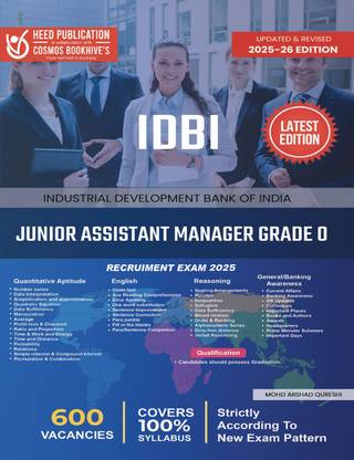 IDBI JUNIOR ASSISTANT MANAGER GRADE O English