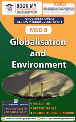IGNOU MED 8 Globalisation and Environment | Guess Paper | Important Question Answer | MPC