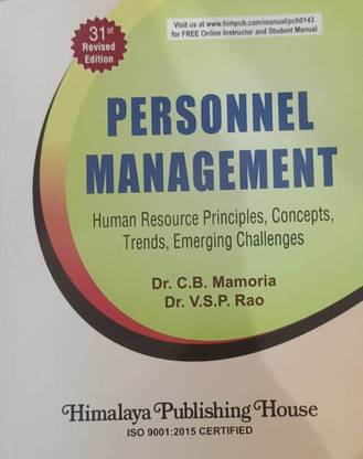 PERSONNEL MANAGEMENT HUMAN RESOURCE PRINCIPLES, CONCEPTS, TRENDS, EMERGING CHALLENGES