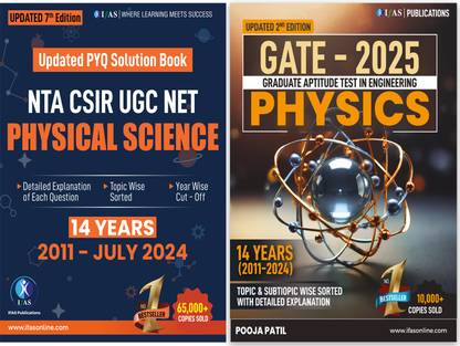 CSIR NET Physical Science and GATE Physics PYQ Book  - Previous Year Questions with Detailed Solutions Combo 2 Books | Best Physics Book for CSIR NET & GATE Exams