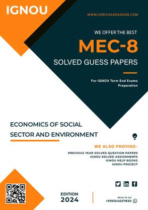 IGNOU MVS 14 Solved Guess Paper with Important Questions For IGNOU Term End Exam Preparations  - Get the PDF of this book at Rs. 49, WhatsApp us at +919354637830, or visit our website shrichakradhar.com