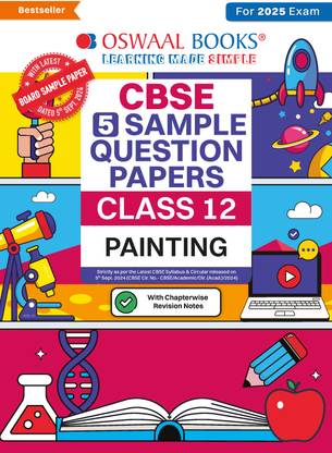 Oswaal CBSE 5 Sample Question Papers | Class 12 | Painting Book For 2025 Exam