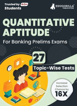 Quantitative Aptitude For Banking Prelims Exam  - 2024 (English Edition) - Solved 27 Topic-wise Tests For SBI/IBPS/RBI/IDBI Bank/Nabard/Clerk/PO with Free Access To Online Tests