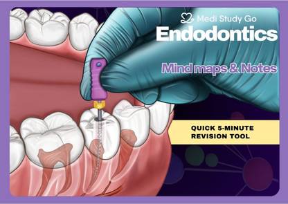 MEDI STUDY GO Endodontics Mind maps (Quick 5 Min Revision Tool) for BDS