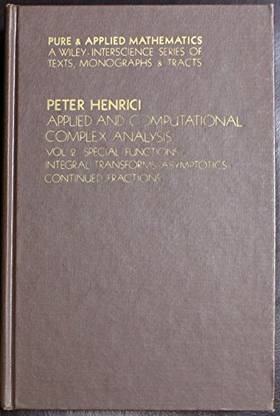 APPLIED AND COMPUTATIONAL COMPLEX ANALYSIS – VOL 2