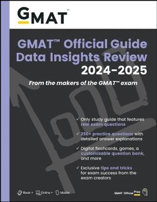 GMAT Official Guide Data Insights Review 2024-2025: Book + Online Question Bank