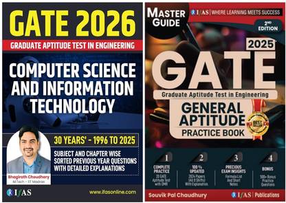 GATE Computer Science and Information Technology & GATE General Aptitude Practice  - 2026 [Set of 2 Books] | Previous Year Solved Papers & Practice Questions with Detailed Solutions | 500+ Practice Questions & 20 Model Papers | Chapter-wise PYQ & Practice Question Bank | Best Seller Books for GATE CSE & IT Exams | IFAS Publications