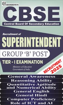 CBSE Superintendent Tier I Group B Post 2025 (Set of 7 Books) 2024-2025 Recruitment
