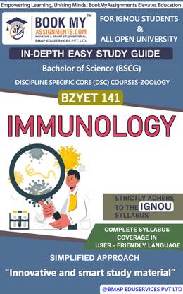 IGNOU BZYET 141 Immunology Study Material (In Depth Easy Guide) For Ignou Student.