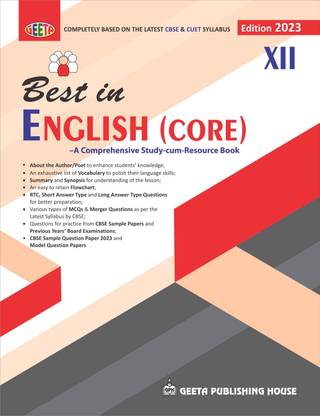 Best in English (Core) XII (2023 Edition)