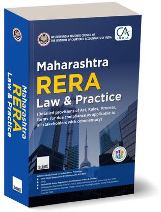 WIRC of ICAI X Taxmann's Maharashtra RERA Law & Practice – Practice-oriented book providing a detailed analysis examining the legal, professional, and practical dimensions of MahaRERA
