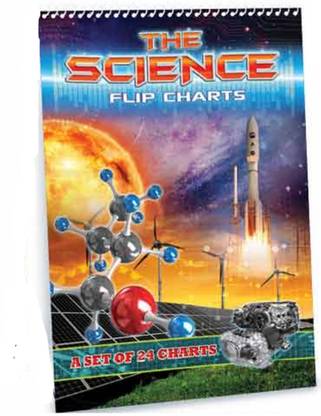 The Science Flip Chart, for Age 12-15 Years Kids, Set of 24 Charts, Spiral Binding with Stand. 30x45 cm in Size