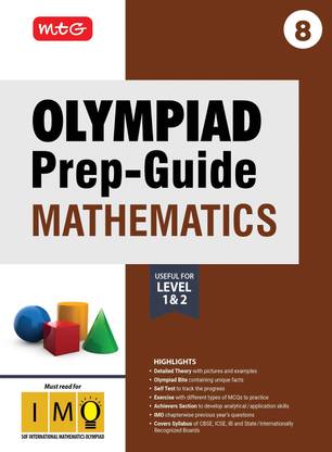 MTG Olympiad Prep-Guide Class 8 Mathematics (IMO) - Detailed Theory, IMO Chapterwise Previous Years Questions with Self Test For SOF 2025-26 Exam