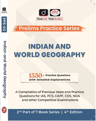 Drishti IAS PPS Indian And World Geography 4th Edition In English | Prelims Practice Series | UPSC Exam Books