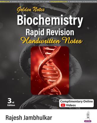 GOLDEN NOTES BIOCHEMISTRY RAPID REVISION HANDWRITTEN NOTES