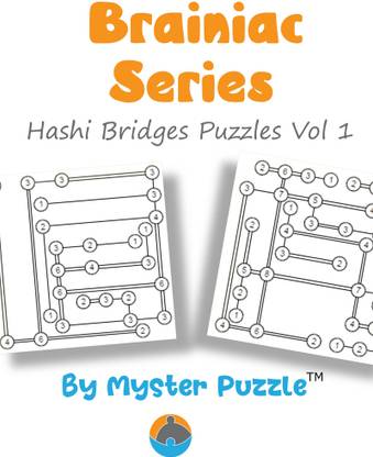 Brainiac Series Hashi Bridges Puzzles Vol 1