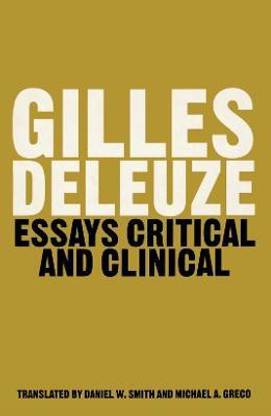 Essays Critical and Clinical