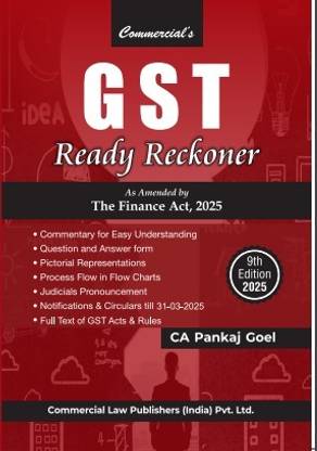 GST Ready Reckoner as Amended by The Finance Act, 2025