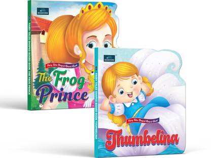 Fairy Tale Shaped Board Book – The Frog Prince & Thumbelina (set of 2)