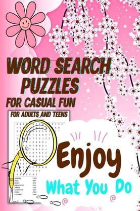 Word Search Puzzles for Casual Fun  - Mindful Word Searches for Stress Relief and Relaxation