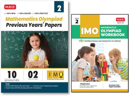 Mtg International Mathematics Olympiad (IMO) [Previous Year Papers PYQ+Work Book ]-Class 2nd ( Combo Pack-Set Of 2 Books)-Edition-2024-25