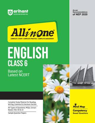All In One English Class 6 Based On Latest NCERT For CBSE Exams 2025 | Mind map in each chapter | Clear & Concise Theory | Intext & Chapter Exercises | Sample Question Papers