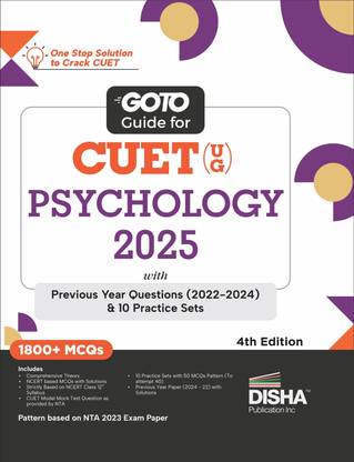 Go to Guide for Cuet (Ug) Psycology 2024 with Previous Year Questions