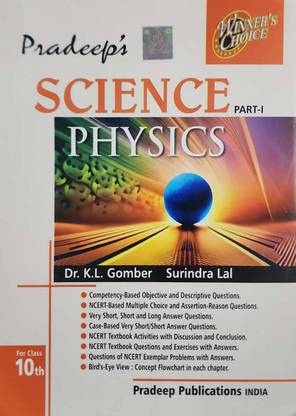 Pradeep's Science Physics Part - I for Class 10 - Examination 2025-26