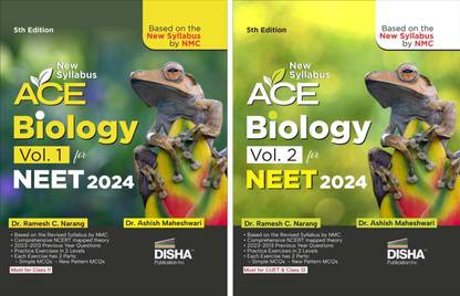 New Syllabus ACE Biology Vol. 1 & 2 for NEET 2024 - 5th Edition | Based on the new syllabus by NMC | 100% useful for CUET & Class 11/ 12