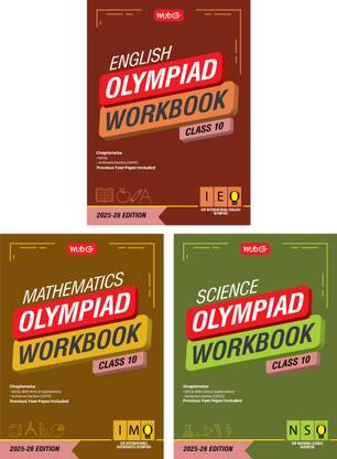MTG Class-10 NSO-IMO-IEO (Science, Mathematics & English) Olympiad Workbook Combo (Set of 3 Books) | MCQs, & Achievers Section - SOF Olympiad Books For 2025-26 Exam