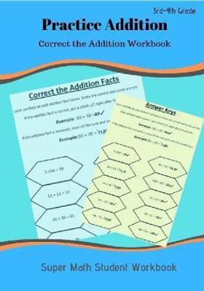 Practice Addition: Correct the Addition Workbook