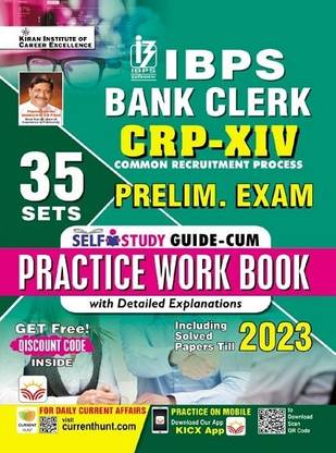 IBPS Bank Clerk Preliminary Exam Practice Work Book Including 2023 Solved Papers Total 35 Sets (English Medium) (5019)