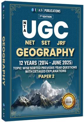 UGC NET Geography  - Paper 2 Previous Year Question Papers 2014 to June 2025 | Unit Wise Sorted with Detailed Solutions | Best Seller Previous Year Question Paper (PYQ) Book for UGC NET Geography 2025 | Two Brothers Publications
