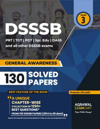 Examcart DSSSB General Awareness (GS) Chapterwise Solved Papers For 2024 Exams in English