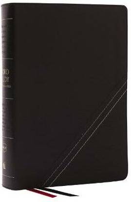 NKJV, Word Study Reference Bible, Bonded Leather, Black, Red Letter, Comfort Print