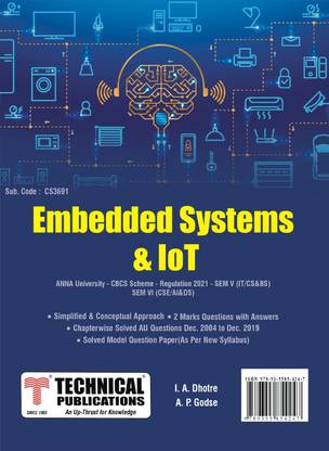Embedded Systems and IoT for BE Anna University R21CBCS (V - IT / CS&BS - CS3691)