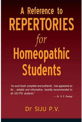 A Reference to Repertories for Homeopathic Students 1 Edition