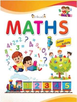 InIkao Maths Junior Activity Book for Kids Age 3+ Years | Activities on Count and Write Numbers with Colorful images for Children