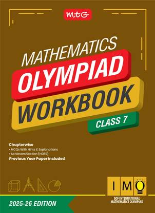 MTG International Mathematics Olympiad (IMO) Workbook Class 7 - Chapterwise Previous Year Solved Paper & Achievers Section - SOF Olympiad Books For 2025-26 Exam