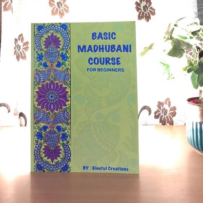 Basic Madhubani Course (For Beginners),QR codes for learning,Premium 220 gsm A4 size paper,comprehensive beginner's,exploring their history,symbols and benefits.Step by step instructions to create Madhubani patterns
