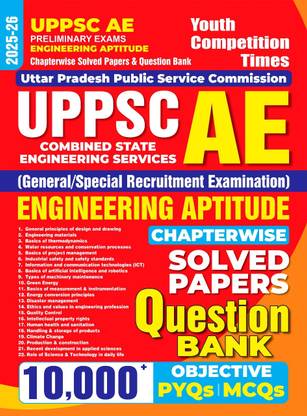 UPPSC AE Preliminary Exams Engineering Aptitude (10,000+) Chapterwise Solved Papers and Question Bank 2025-26