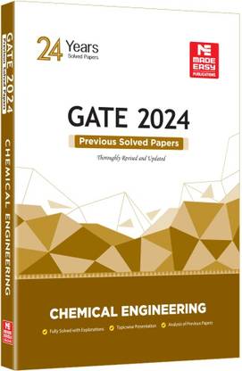 Gate 2024 : Previous Years' Solved Papers Chemical Engineering