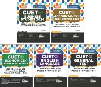 Combo (Set of 5 Books) Go to Guides for Cuet (Ug) Commerce Stream - Ac