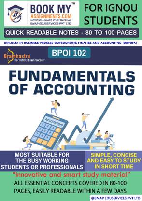 [BPOI 102 Fundamentals of Accounting] | Quick Readable Notes | Important Topic-wise Conceptual Notes | [Diploma in Business Process Outsourcing Finance and Accounting (DBPOFA)]