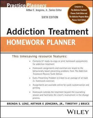 Addiction Treatment Homework Planner