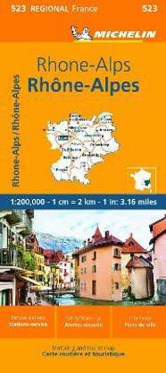 Rhone-Alps - Michelin Regional Map 523