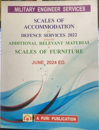 2024 Scales of Accommodation for Defence Services 2022 with Additional Relevant Material & Scale of Furniture (Military Engineer Services) - June 2024