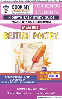 IGNOU MEG 01 British Poetry In Depth Guide For Ignou Student